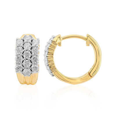 Gouden oorbellen met VVS1 Diamanten (G) (Annette)
