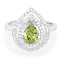 Zilveren ring met een Braziliaanse chrysoberiil