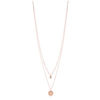 Gouden halsketting met FL (D) Diamanten