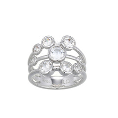 Zilveren ring met een zirkoon (Adela Silber)