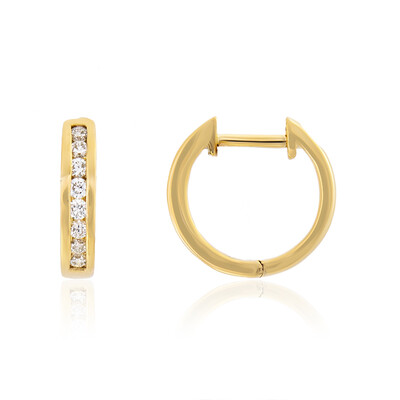 Gouden oorbellen met Loepzuivere (F) Diamanten (LUCENT DIAMONDS)