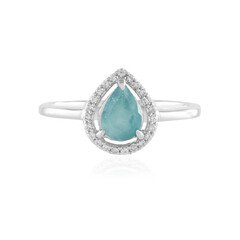 Zilveren ring met een Grandidieriet
