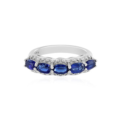 Zilveren ring met kyanieten