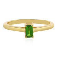 Zilveren ring met een Russische diopsied
