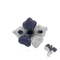 Gouden ring met een blauwe saffier (Estée Collection)