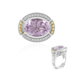 Zilveren ring met een lavendel amethist (Dallas Prince Designs)