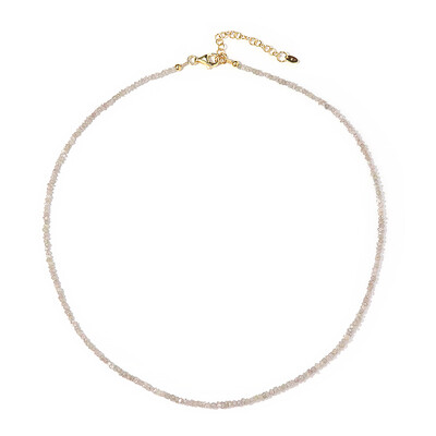 Zilveren halsketting met Fancy diamanten