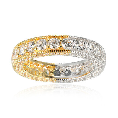 Zilveren ring met zirkonen