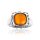 Zilveren ring met een carneool (CUSTODANA)
