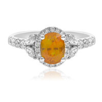 Gouden ring met een gele saffier (CIRARI)