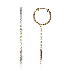Gouden oorbellen met Diamanten SI2 (G) (CIRARI)