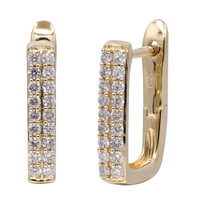 Gouden oorbellen met I1 (H) Diamanten (CIRARI)
