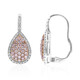 Gouden oorbellen met I1 Roze Diamanten (CIRARI)
