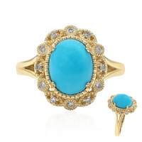 Gouden ring met een Sleeping Beauty Turkoois