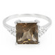 Zilveren ring met een rookkwarts