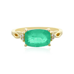Gouden ring met een Ethiopische smaragd (AMAYANI)