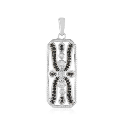 Zilveren hanger met een zirkoon