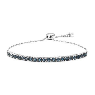 Gouden armband met Londen-blauwe topaasstenen