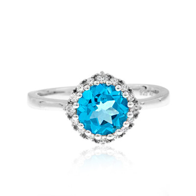 Zilveren ring met een Marambaia-topaas