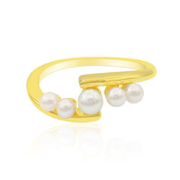 Zilveren ring met een zoetwater kweekparel