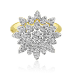 Gouden ring met een IF Diamant (D)