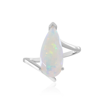 Zilveren ring met een AAA Welo-opaal (de Melo)