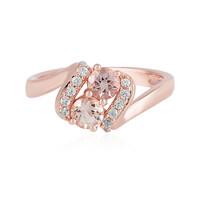 Zilveren ring met morganieten