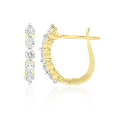 Gouden oorbellen met Diamanten SI1 (G) (Annette)