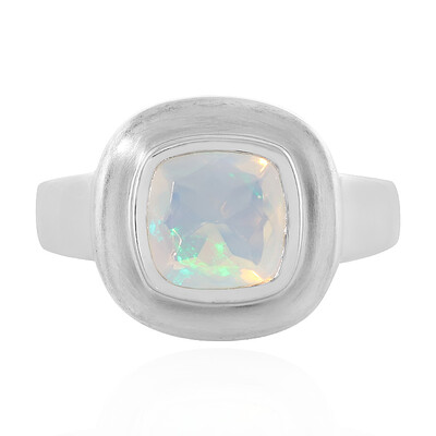 Zilveren ring met een Welo-opaal (MONOSONO COLLECTION)