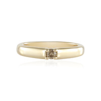 Zilveren ring met een I2 Bruine Diamant
