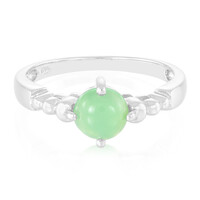 Zilveren ring met een keizerlijk chrysopraas