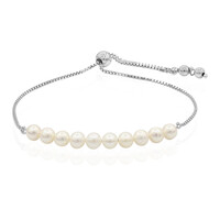 Zilveren armband met zoetwater kweekparels