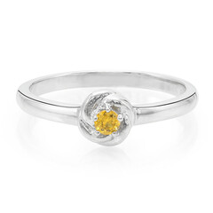 Zilveren ring met een Mandarijn granaat