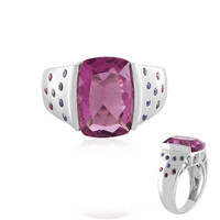 Zilveren ring met een Mexicaanse Roze Fluoriet (Adela Silber)