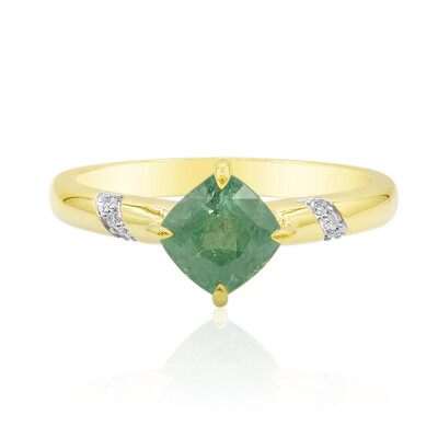 Gouden ring met een Madagaskar Demantoid (John Ferry)