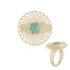 Gouden ring met Colombiaanse smaragden (Ornaments by de Melo)