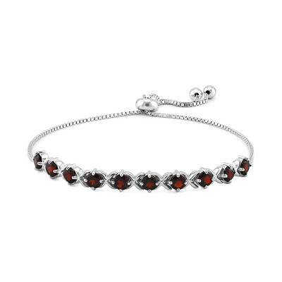 Zilveren armband met granaten