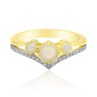 Gouden ring met een Coober Pedy opaal (Mark Tremonti)