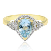 Gouden ring met een Medina Aquamarijn