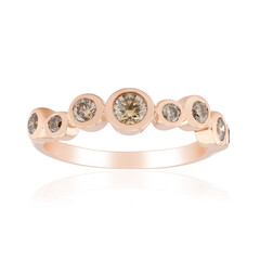 Gouden ring met een VS1 Argyle-Rose de France-Diamant