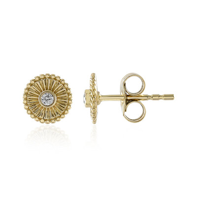Gouden oorbellen met IF (G) Diamanten (de Melo)