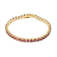 Gouden armband met rhodolieten (CUSTODANA)