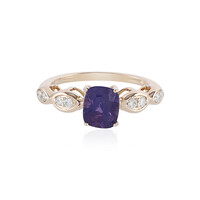 Gouden ring met een Onverhitte Luc Yen saffier (AMAYANI)