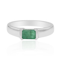 Zilveren ring met een Zambia-smaragd