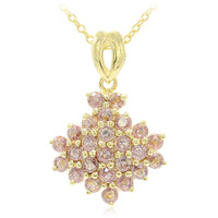 Gouden halsketting met Onverhitte Padparadscha Saffieren (AMAYANI)