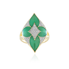 Zilveren ring met zirkonen (Adela Silber)