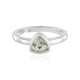 Zilveren ring met een groene amethist