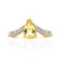 Gouden ring met een heliodoor
