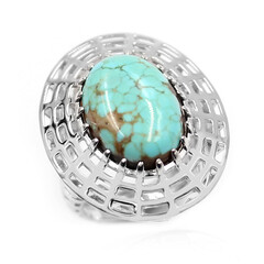 Zilveren ring met een Mine 8 Turkoois (Anne Bever)