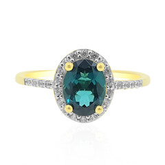 Gouden ring met een Braziliaanse indoliet